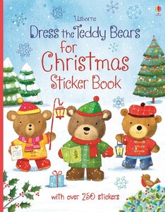 Новорічні книги: Dress the Teddy Bears for Christmas Sticker Book