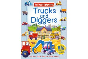 Книги для дітей: Trucks and Diggers Sticker book