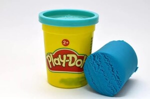 Лепка и пластилин: Набор Плей-До 1 банка с массой для лепки голубой B6756, Play-Doh