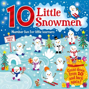 Книги для детей: 10 Little Snowmen (с объёмными фигурками)