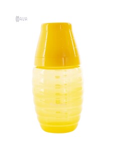 Бутылочка для кормления с широким горлом и талией, Baby team (желтый)