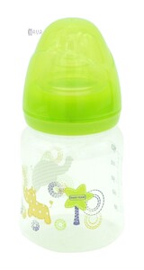 Поильники, бутылочки, чашки: Бутылочка для кормления с широким горлом, Baby team (зеленый)