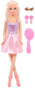 Ігри та іграшки: Лялька Ася блондинка в рожевій спідниці ТМ Ася серія Модні зачіски