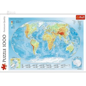 Игры и игрушки: Пазл «Карта мира», 1000 эл., Trefl