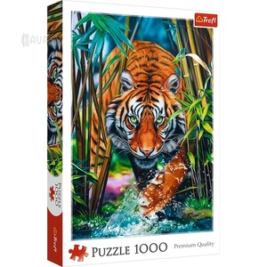 Пазлы и головоломки: Пазл «Крадущийся тигр», 1000 эл., Trefl