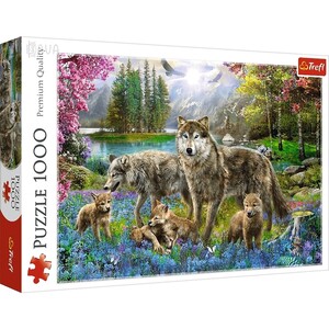 Игры и игрушки: Пазл «Волчья семья», 1000 эл., Trefl