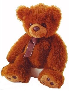 Мягкие игрушки: Медведь коричневый 37 см, Aurora