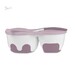 Набор детской посуды: ложечка и двухкамерная мисочка, розовая, BabyOno дополнительное фото 2.
