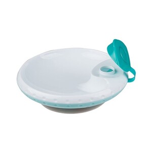 Дитячий посуд і прибори: Мисочка на присосці з функцією підтримки температури, блакитна, BabyOno