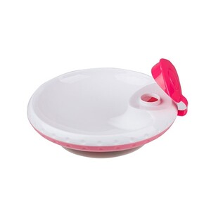 Детская посуда и приборы: Мисочка на присоске с функцией поддержки температуры, розовая, BabyOno