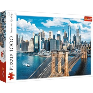 Игры и игрушки: Пазл «Бруклинский мост, Нью-Йорк, США», 1000 эл., Trefl