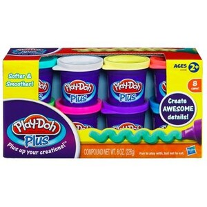 Лепка и пластилин: Набор пластилина Play-Doh Plus, 8 баночек, Play-Doh