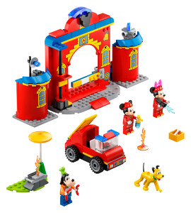 Набори LEGO: Конструктор LEGO Mickey and Friends Пожежне депо й машина Міккі і його друзів 10776