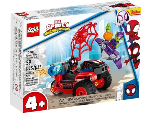 Наборы LEGO: Конструктор LEGO Marvel Spidey Майлз Моралез: технотрайк Человека-Павука 10781