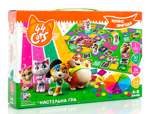Игры и игрушки: Настольная игра Vladi Toys 44 Котенка Кошачьи приключения укр
