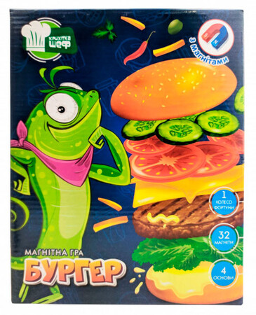 Настольные игры: Настольная игра Vladi Toys магнитная Бургер рус