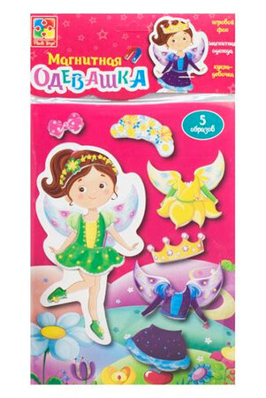 Магнитные: Игра настольная мягкие пазлы-мозаика Vladi Toys Фея рус