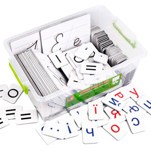 Развитие речи и чтения: Дидактический набор для обучения грамоте и письму Vladi Toys укр