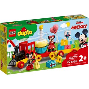 Ігри та іграшки: Конструктор LEGO DUPLO Святковий потяг Міккі та Мінні 10941