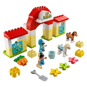 Наборы LEGO: Конструктор LEGO DUPLO Конюшня для лошади и пони 10951