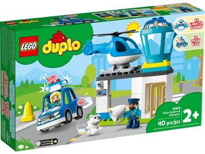 Ігри та іграшки: Конструктор LEGO DUPLO Поліцейська дільниця та гелікоптер 10959