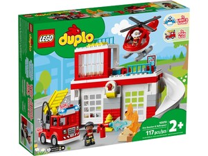Конструкторы: Конструктор LEGO DUPLO Town Пожежне депо та гелікоптер 10970