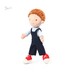 Мягкая текстильная кукла-мальчик «Оливер», 32 см, BabyOno дополнительное фото 2.