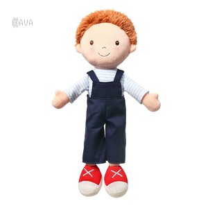 Ігри та іграшки: М'яка текстильна лялька-хлопчик «Олівер», 32 см, BabyOno