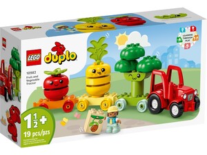 Конструктори: Конструктор LEGO DUPLO Трактор для вирощування фруктів та овочів 10982