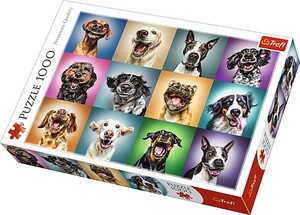 Ігри та іграшки: Пазл «Кумедні портрети собак», 1000 ел., Trefl