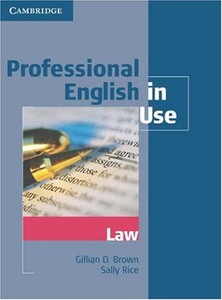 Книги для дорослих: Professional English in Use Law Book with answers (9780521685429)