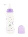 Бутылочка для кормления с талией и силиконовой соской, Baby team (фиолетовый, 250 мл) дополнительное фото 1.