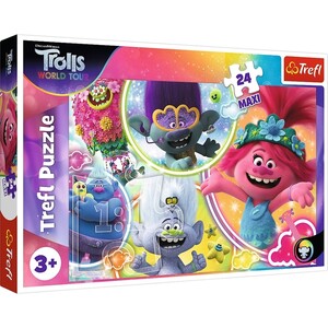 Ігри та іграшки: Пазл серії Maxi «Музичний світ тролів», 24 ел., Trefl