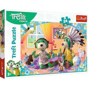 Ігри та іграшки: Пазл серії Maxi «Сім'я Трефликів», 24 ел., Trefl