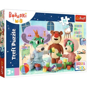 Ігри та іграшки: Пазл серії Maxi «Сім'я Трефликів з іграшками», 24 ел., Trefl