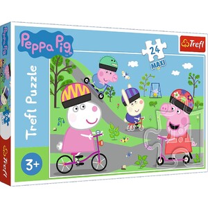 Ігри та іграшки: Пазл серії Maxi «Активний день Свинки Пеппи», 24 ел., Trefl
