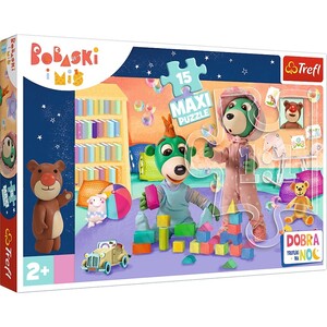 Ігри та іграшки: Пазл серії Maxi «Сім'я Трефликів: веселий світ малят», 15 ел., Trefl
