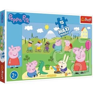 Пазли і головоломки: Пазл серії Maxi «Веселий день Свинки Пеппи», 15 ел., Trefl
