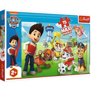 Ігри та іграшки: Пазл серії Maxi «Щенячий Патруль: велика команда», 15 ел., Trefl