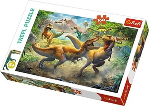 Ігри та іграшки: Пазл «Битва тиранозаврів», 160 ел., Trefl