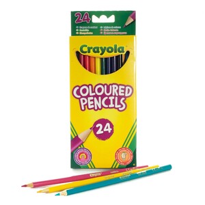 Товары для рисования: Набор цветных карандашей Coloured Pencils (24 шт), Crayola
