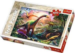 Классические: Пазл «Планета динозавров», 100 эл., Trefl