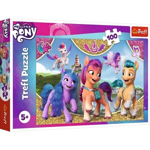 Ігри та іграшки: Пазл «Різнокольорові поні: дружба, My Little Pony», 100 ел., Trefl