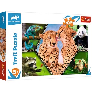 Ігри та іграшки: Пазл «У світі диких тварин», 100 ел., Trefl