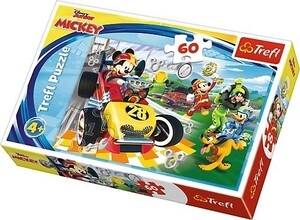 Игры и игрушки: Пазл «Дисней Микки Маус: гонка с друзьями», 60 эл., Trefl