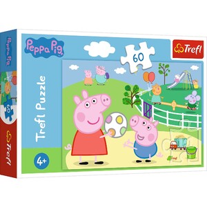 Пазлы и головоломки: Пазл «Свинка Пеппа: детская площадка», 60 эл., Trefl