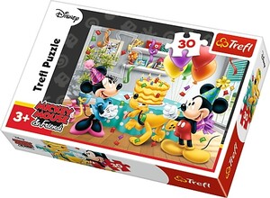 Ігри та іграшки: Пазл «Дісней Міккі Маус: День народження Мінні», 30 ел., Trefl