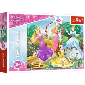 Ігри та іграшки: Пазл «Дісней: принцеси у квітучому саду», 30 ел., Trefl