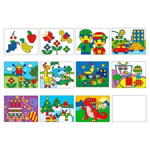 Пазлы и головоломки: Комплект обучающих шаблонов для Большой мозаики 1192-1 Gigo