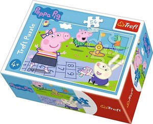 Ігри та іграшки: Пазл «Свинка Пеппа: Гра в класики», серія Міні, 54 ел., Trefl